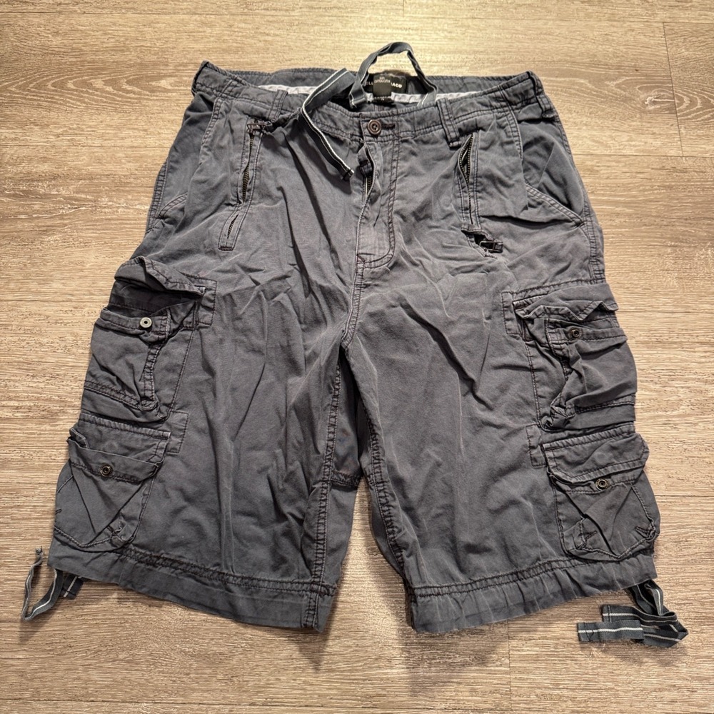 Club Monaco Cargo Shorts Mens 30 Cotton Paratrooper Military Tactical Utility